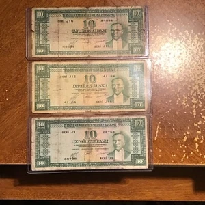 Turkey Banknotes L1930 10.Liralari 5Emesyon 1.Tertip Seri.J.3.j.15.J.16.3.pce - Picture 1 of 4