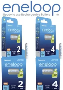 Panasonic eneloop Akkus AA 2000 mAh u. AAA 800 mAh Mignon Micro Accus ehem Sanyo - Bild 1 von 9