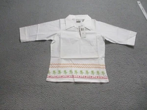Neu mit Etikett Vintage Todd Oldham Shirt Damen klein langärmelig Kragen Cottage Kragen - Bild 1 von 10