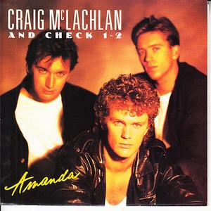CRAIG McLACHLAN Amanda PICTURE SLEEVE NEIGHBOURS 7" 45 record + juke box strip - Picture 1 of 4