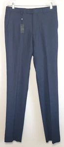 John Varvatos Size 32 Star USA Street Micro Check Slim Fit Suit Pants Blue - Picture 1 of 12
