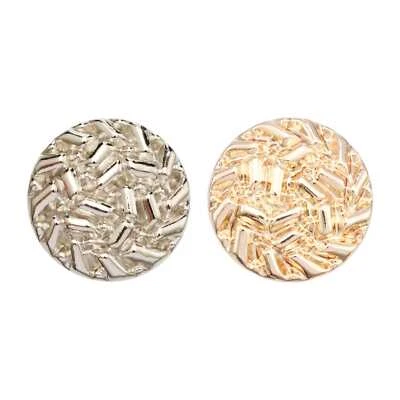 5pcs Stylish Round Metal Buttons for DIY Craft, Sewing, Clothing Decor 11-25mm - Image 1 of 3