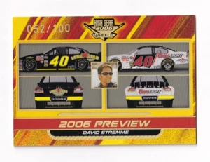 2006 High Gear MPH NUMBERED PARALLEL #M73 David Stremme #052/100! RAR! - Bild 1 von 1