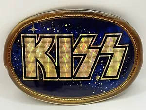 KISS BLUE STARS 1977 VINTAGE PACIFICA COLLECTIBLE BELT BUCKLE. - Picture 1 of 4