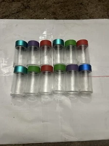 12 Pack Sampler Jars W/ Lids, Child Locking Caps- Jars- 4oz - Picture 1 of 4