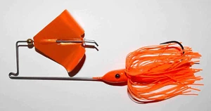 (1) 1/2 Oz. Custom Topwater Buzzbait Lure - (Hot Orange) - Bass Fishing-"NEW" - Picture 1 of 3