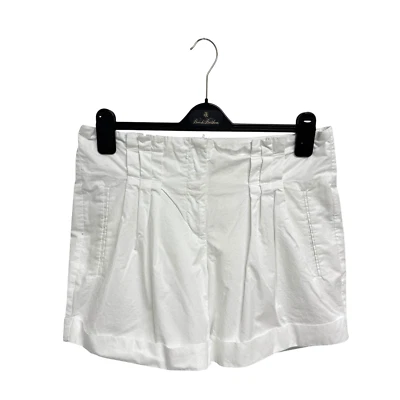 Bermuda branca plissada feminina Michael Kors tamanho 8 Michael Kors - Imagem 1 de 4