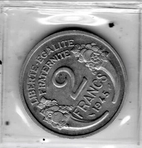 France: 2 Francs 1945 - Picture 1 of 2