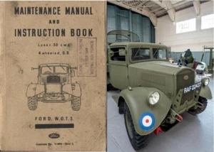 RAF FORD W.O.T.3. Maintenance Manual & Instruction Book. 30cwt (on cd) - Picture 1 of 1