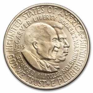 1953-D Washington-Carver Half Dollar BU - Picture 1 of 2