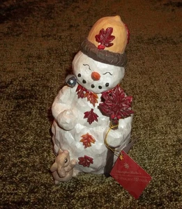 Christopher Radko Woodland Winds Figur Carlton der Schneemann Hasen Herbst Neu in OVP - Bild 1 von 12