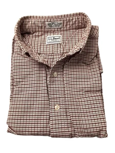 L.L. Bean Einnadel Schneiderei Button Down Langarm Hemd Größe 17,5-34 - Bild 1 von 9