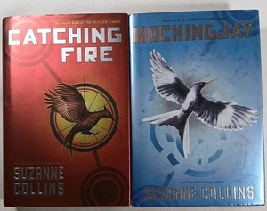 The Hunger Games Books #2 Catching Fire and #3 Mockingjay HCDJ Suzanne Collins - Picture 1 of 5