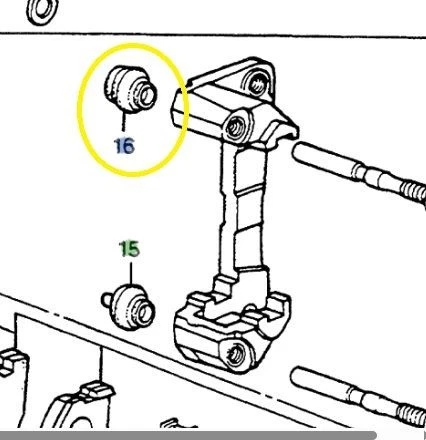 Genuine Honda Accord Upper Guide Pin Boot 45234-SA5-672 - Image 1 of 1