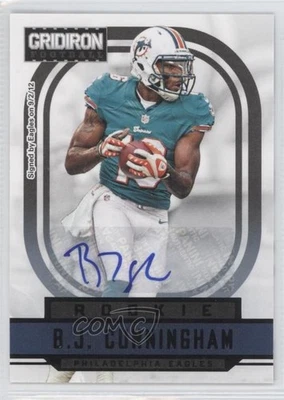 2012 Panini Gridiron O's Signatures /25 BJ Cunningham #205 Rookie Auto RC - Image 1 of 2