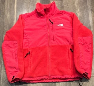 New Womens North Face Denali Full Zip Size M Brilliant Coral - Picture 1 of 6