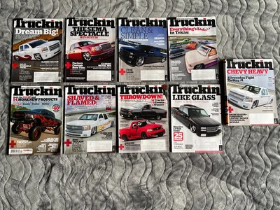 2016 Truckin Magazine Lot of 9 Truck Magazines Lowrider Off Road Foto 1 de 4