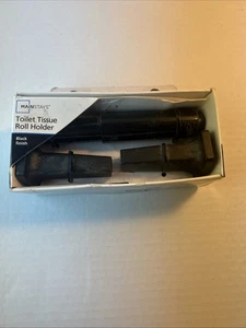 Mainstays Toilettenpapierhalter mattschwarz zur Wandmontage - Bild 1 von 6