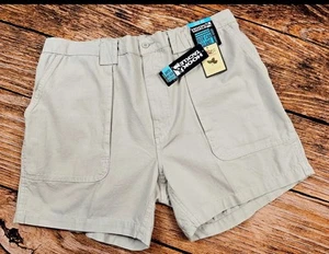 Hook & Tackle Shorts Men 40 Gray Cargo Beer Can Island Fishing Preppy Hiking NEW - Picture 1 of 1