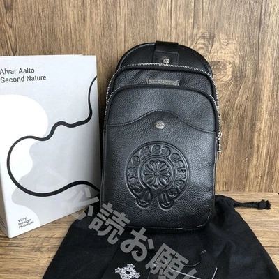 Chrome Hearts Cross Body Bag Leather Black - Image 1 of 4