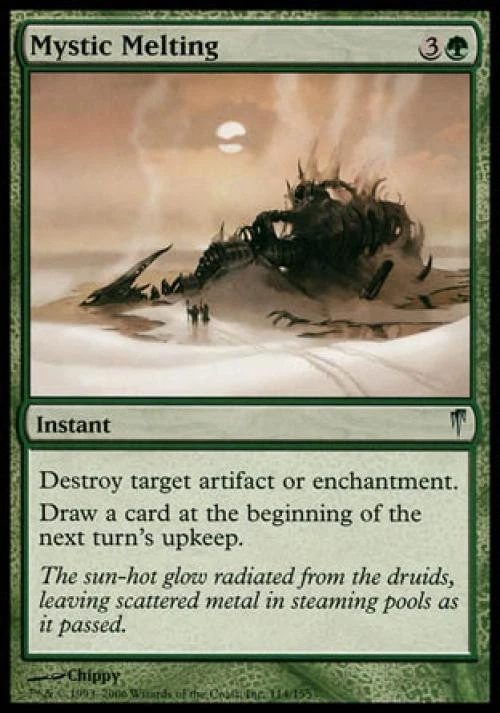 Mystic Melting -Foil Medium Play MTG Coldsnap - Image 1 of 1