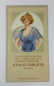 Vintage Athlo-Tablets Advertising Blotter Athlophoros Co New Haven Connecticut - Picture 1 of 4