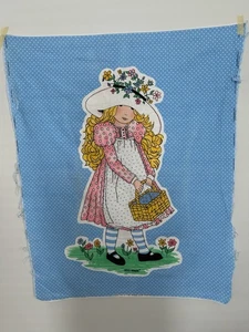 VTG Hollie Hobbie Fabric Panel. 44”x34”.  New - Picture 1 of 6