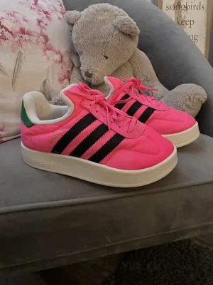 Adidas Gazelle Home Icons Pink Shell Chunky Sneakers Worn Once Uk 5 Eu 38 - Image 1 of 4