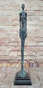 Interesante bronce mujer desnuda abstracta firmada obra de arte hogar/oficina venta de obras de arte - Imagen 1 de 10
