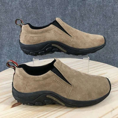 Zapatos Merrell Para Hombres 9.5 Jungle Mocasín Clásico Sin Cordones Gamuza Taupe Informal Foto 1 de 4