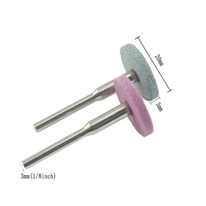 20 Stück Schleifsteinscheiben - 1/8 Zoll Schaft - Dremel Rotationswerkzeug kompatibel - Bild 1 von 2
