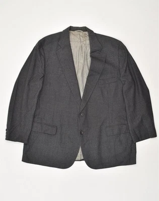 CHAPS Mens 2 Button Blazer Jacket UK 42 XL Grey Virgin Wool AD01 - Image 1 of 3