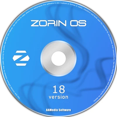 ZORIN OS 18 Desktop 64bit Live Bootable DVD Rom Linux Operating System - Image 1 of 3