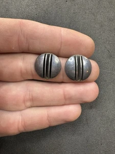 4.2g VTG Navajo Sterling Silver 925 Stud Earrings Jewelry lot D - Picture 1 of 7