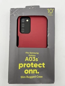 Protect onn Custodia Resistente Slim per Samsung Galaxy A03s - Rosso - Foto 1 di 2