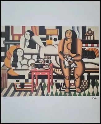 FERNAND LÉGER * Three Women * 50 x 40 cm * signed lithograph * limited # 20/200 - Bild 1 von 4