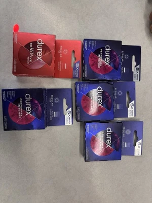 Preservativos ultrafinos pontilhados com nervuras com atraso lubrificante Durex Performax Intense - Imagem 1 de 2