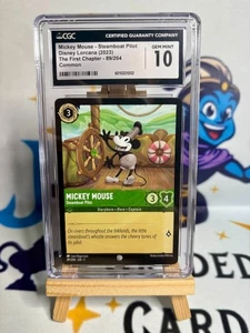 Disney Lorcana Mickey Mouse First Chapter CGC 10 #89 Eng 2023 Dampfschiff Pilot - Bild 1 von 3