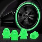 4Pcs Fluorescent Tyre Valve Stem Cap Car Accessories Night Glowing