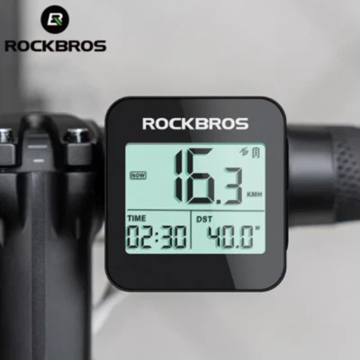 RockBros Fahrradcomputer Drahtlos Tachometer GPS, IPX6 Fahrrad Kilometerzähler - Bild 1 von 4