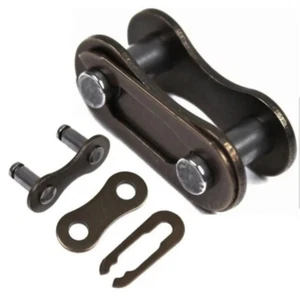 Brown Bicycle Chain Lock Connector 1/2x1/8 Inch Single Speed Bike Chain Link Set - Picture 1 of 6