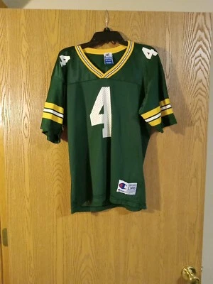 Camiseta deportiva vintage Brett Favre #4 Green Bay Packers Champion juvenil grande 14-16 Foto 1 de 4