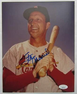 Stan Musial Signed 8x10 Photo JSA AX04765 - Picture 1 of 3
