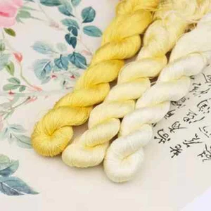 16silk tight twisted water ripple mulberry silk,hand-dyed embroidery silk thread - Picture 1 of 9