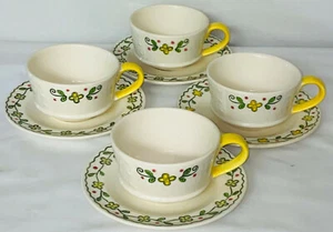 4 Metlox Poppytrail * HAPPY TIME* 2 1/4" CUPS & SAUCERS* - Picture 1 of 3