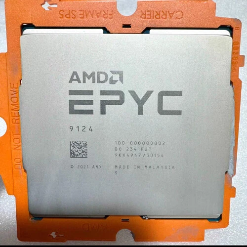 AMD EPYC 9124 Processor CPU 16-Core 3.0GHz~3.6GHz TDP-200W SP5 Dell lock - Bild 1 von 1