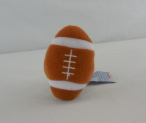 Baby Gund Soft Plush Brown Football Wrist Rattle Toy 2" Wide 6" Long