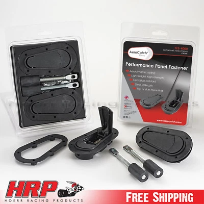 AeroCatch 125-4000 Xtreme Flush Hood Latch and Pin Kit - Black - Image 1 of 4