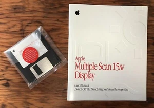 MANUAL Y DISCO DE USUARIO DE PANTALLA MÚLTIPLE APPLE ESCAN 15AV - COLECCIONABLE DE COLECCIÓN - Imagen 1 de 1