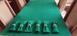 WEDGWOOD STRATFORD TABLE CLOTH 81 x 49" WITH 6 MATCHING NAPKINS - EUC! - Picture 1 of 8